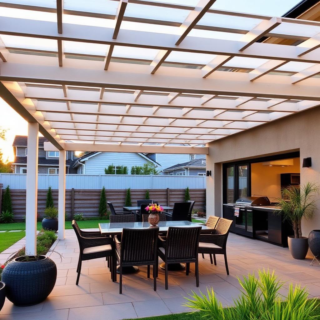 Aluminium Pergola installation in Westville Durban by Power Ports